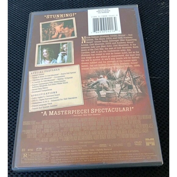 Cold Mountain (DVD, 2003) – Collector’s Edition – Nicole Kidman, Jude Law, Renée - Picture 2 of 7